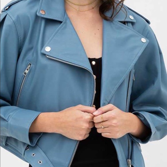 Ballon Sleeve Biker Jacket - Picture 5 of 6